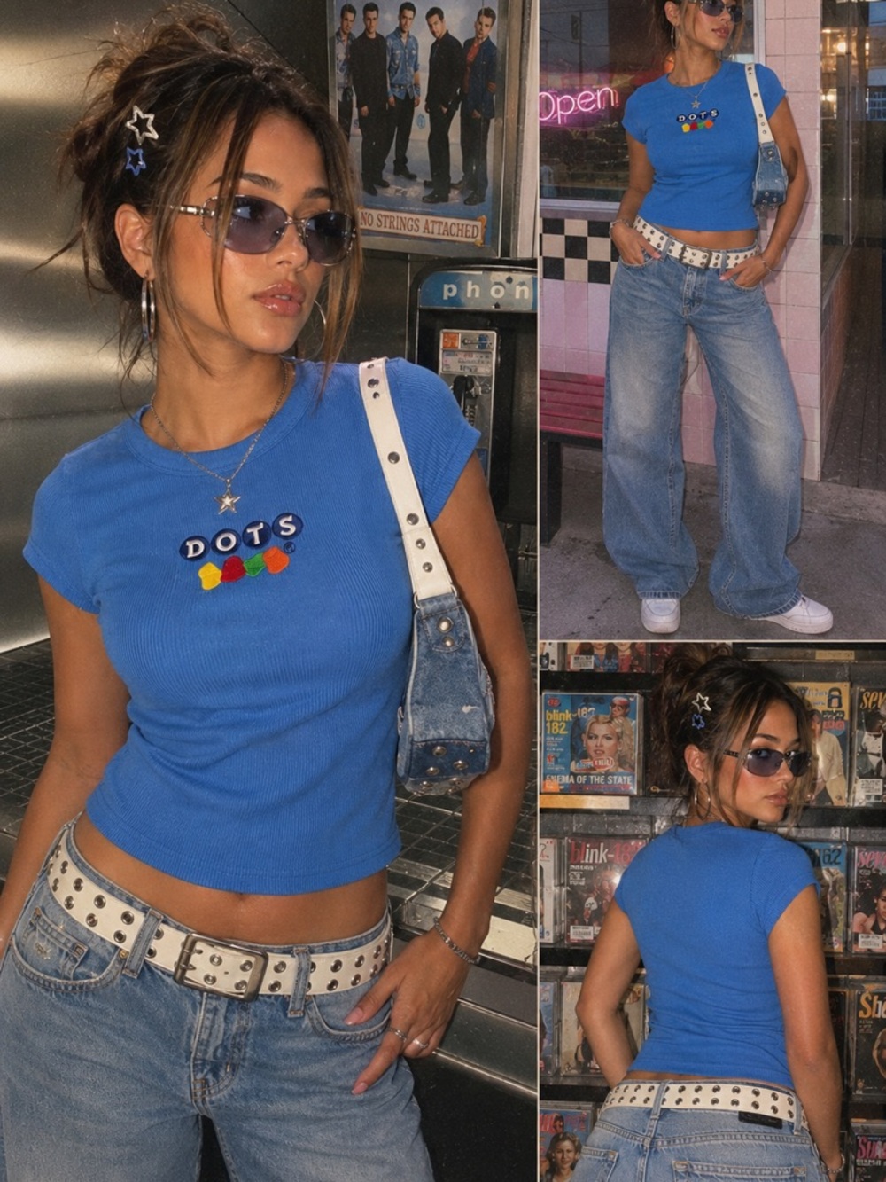 Retro Tootsie DOTS Logo Tshirt Size Large in Juniors